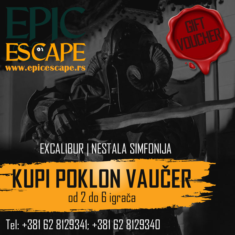 Poklon vaučer – Epic Escape Room